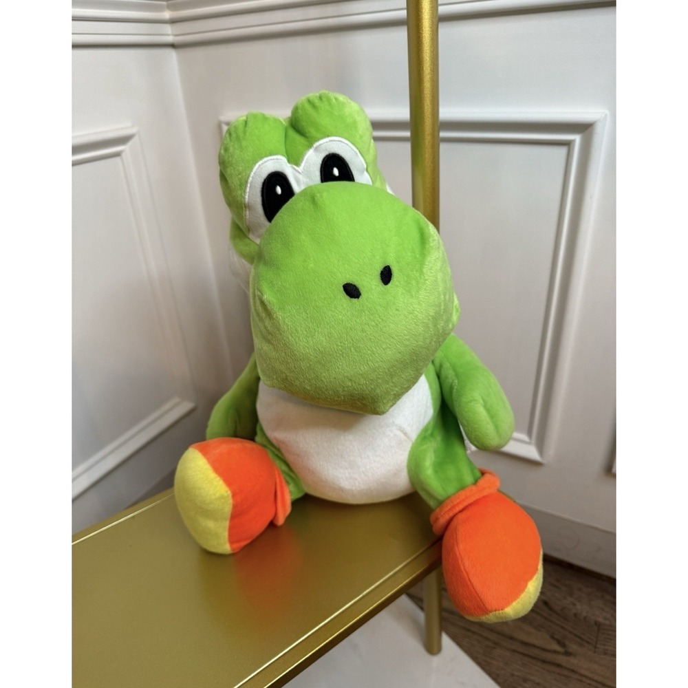 Super Mario Collection Yoshi Plush 20" With Pouch Under Shell